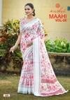 Maahi Vol 6 By Kashvi Linen Printed Sequence Border Bulk Saree Orders In India
